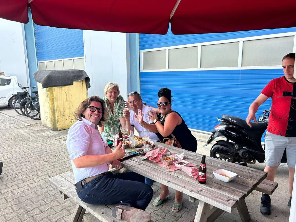 Afscheidsfeest van Herman Walthie op de terminal in Maastricht
